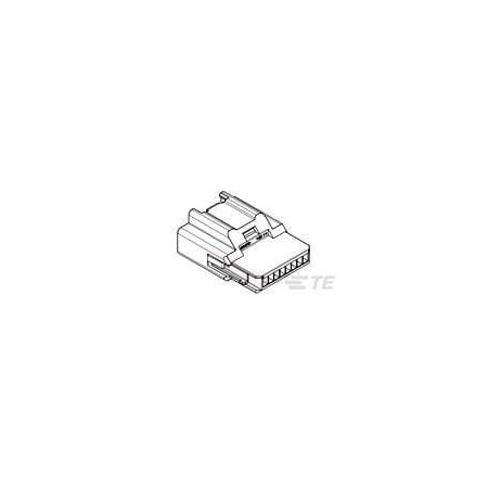 Te Connectivity Board Connector, 8 Contact(S), 1 Row(S), Male, 0.1 Inch Pitch, Crimp Terminal, Locking, Black 9-1419166-0